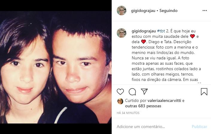 Tatá Werneck aparece em foto antiga postada pela mãe