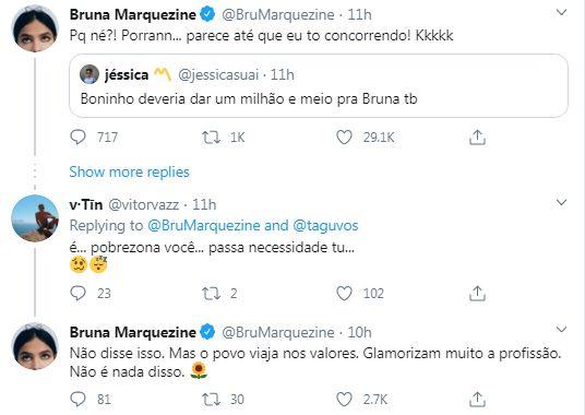 Bruna Marquezine fala sobre glamourização da profissão