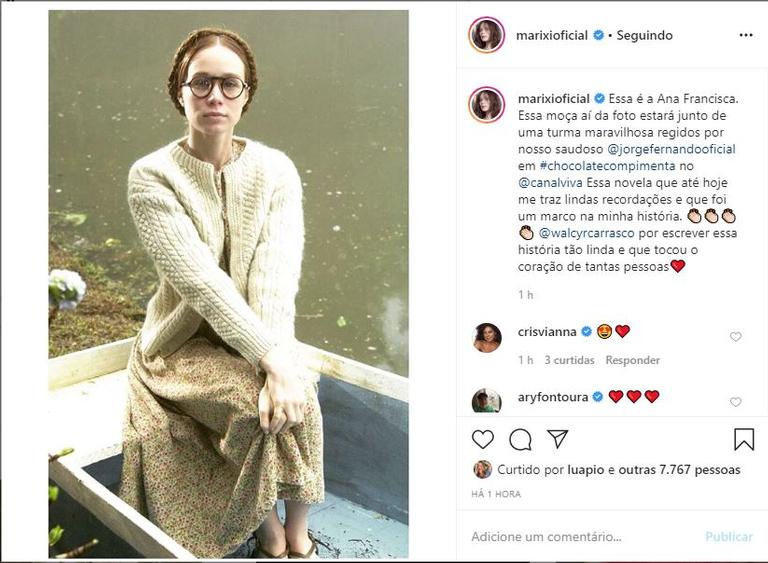 Mariana Ximenes celebra volta de Chocolate com Pimenta