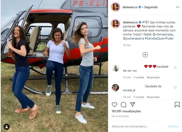 Deborah Secco gravação de Salve-se Quem Puder