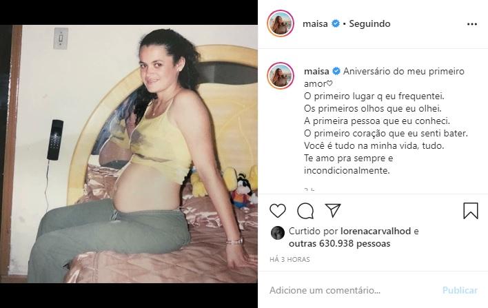 Maisa faz declaração de aniversário para sua mãe