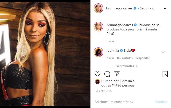 Brunna Gonçalves lamenta estar com saudades de se produzir