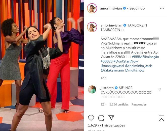 Sisters dançam a coreografia de 'Tamborzin' com Vivian Amorim