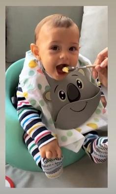 Vinicius Martinez mostra Valentin comendo