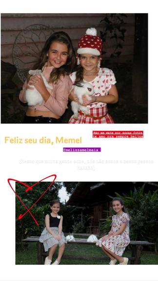 Klara Castanho deseja feliz aniversário para Mel Maia