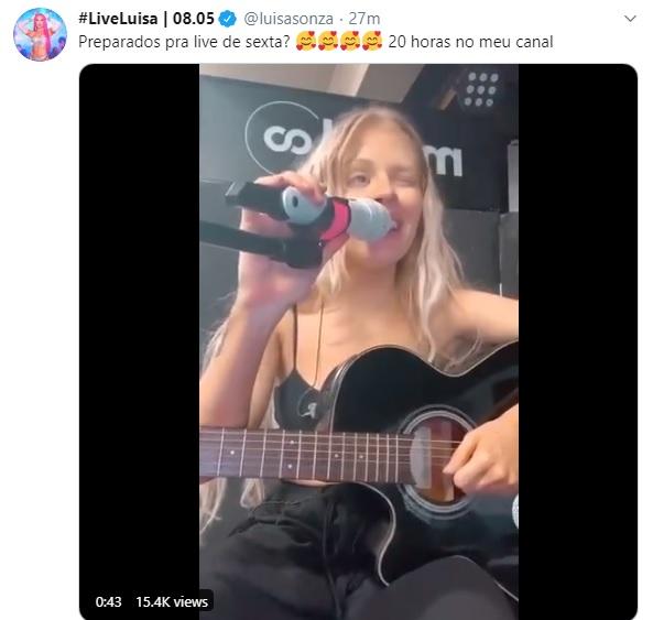 Luisa Sonza canta música de Sandy e Júnior e conquista a web