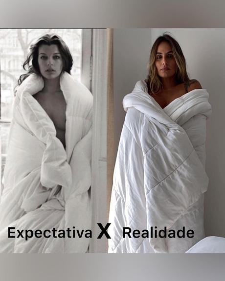 Carol Peixinho faz ensaio fotográfico em casa