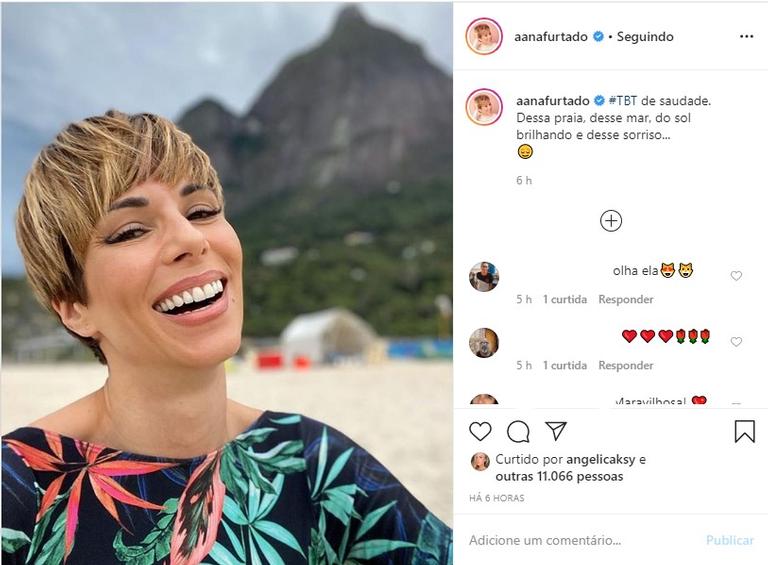 Ana Furtado na praia