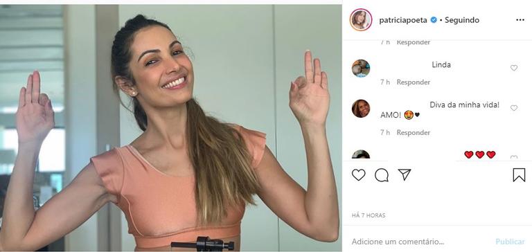 Patricia Poeta sem maquiagem