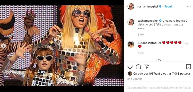 Sasha Meneghel relembra participação em show da Xuxa