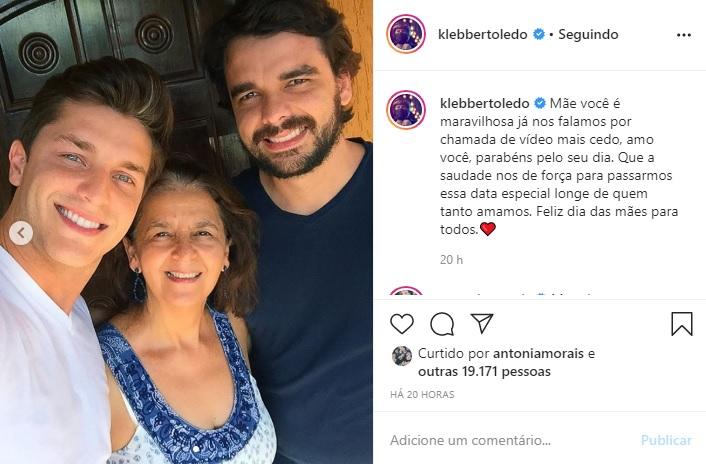 Klebber Toledo encanta com declaração de Dia das Mães