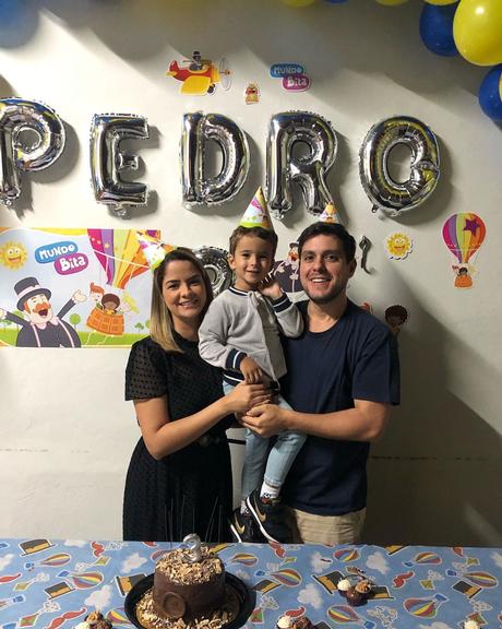 Maria Cecilia e Rodolfo comemoram aniversário de 3 anos do filho