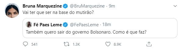 Bruna Marquezine usa as redes para criticar o governo