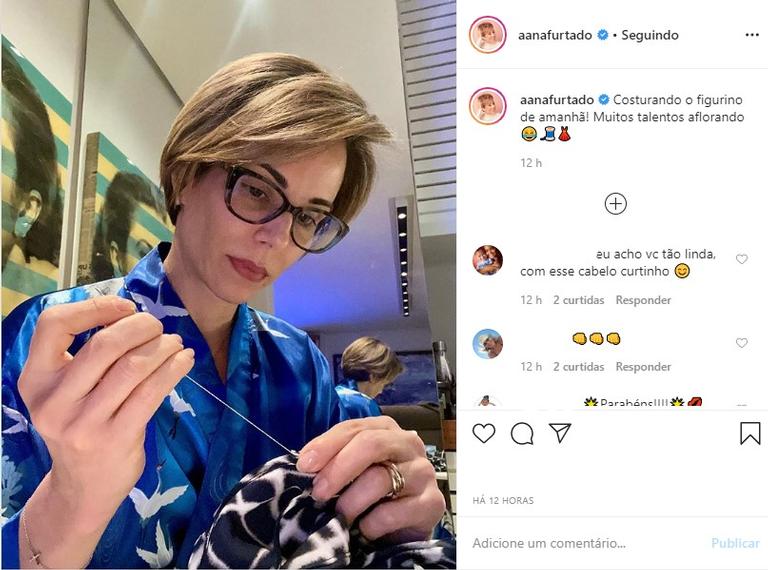 Ana Furtado descobre nova habilidade na quarentena