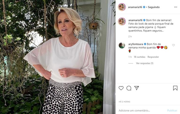 Ana Maria Braga look do dia