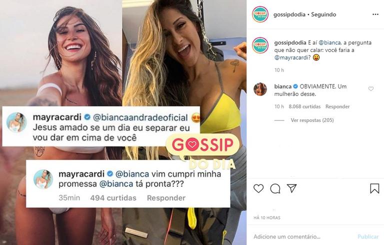 Mayra Cardi dá em cima de Bianca Andrade