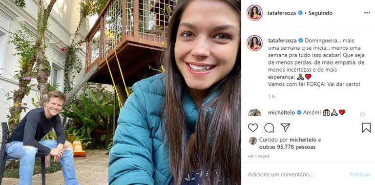 Thais Fersoza e Michel Teló em casa