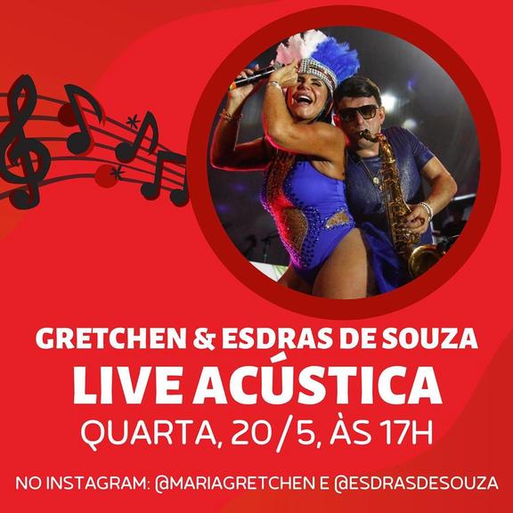 Gretchen anuncia live com o namorado