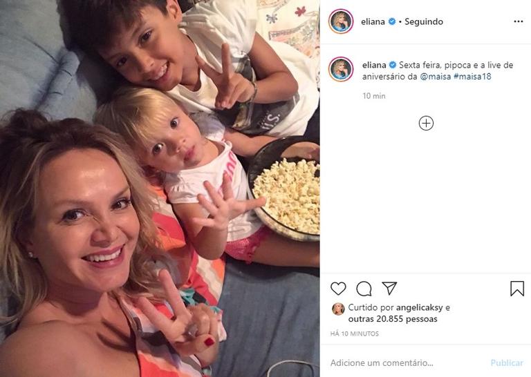 Eliana e os filhos