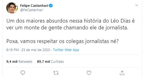 Felipe Castanhari opina sobre briga entre Leo Dias e Anitta