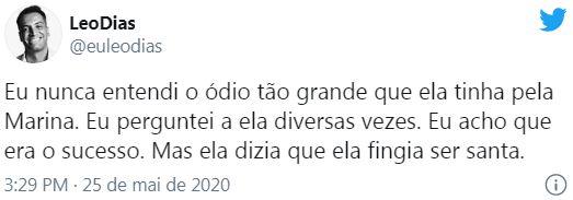 Leo Dias diz que Anitta se incomoda com o sucesso de Marina Ruy Barbosa