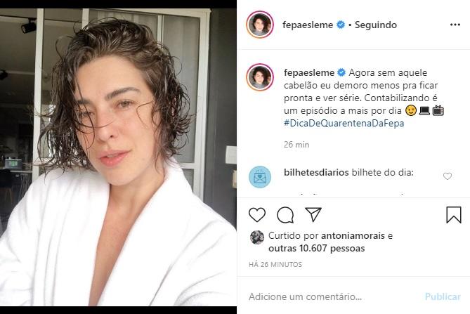 Fernanda Paes Leme fala sobre as vantagens do cabelo curto