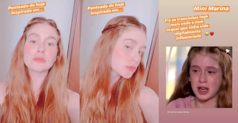 Marina Ruy Barbosa faz penteado inspirado em sua personagem