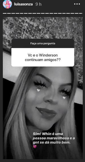 Luísa Sonza fala sobre amizade com Whindersson Nunes