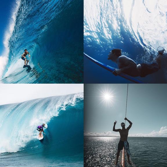 Com cliques surfando, Gabriel Medina celebra Dia do Oceano