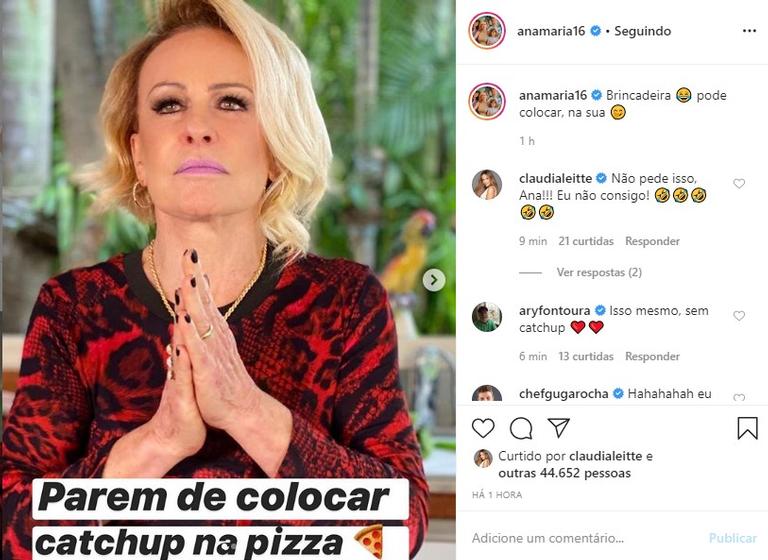 Ana Maria Braga cria seu próprio meme