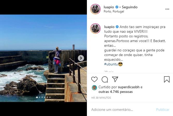 Luana Piovani mostra fotos de sua viagem para Porto