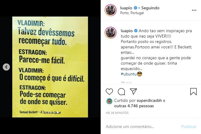 Luana Piovani mostra fotos de sua viagem para Porto