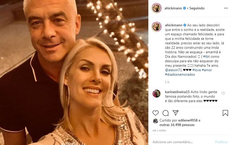 Ana Hickmann se declara para o marido, Alexandre Correa