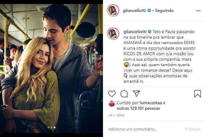 Giovanna Lancellotti relembra fotos com Danilo Mesquita