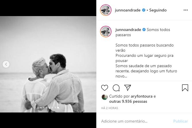 Junno Andrade usa a web para se declarar para Xuxa Meneghel 