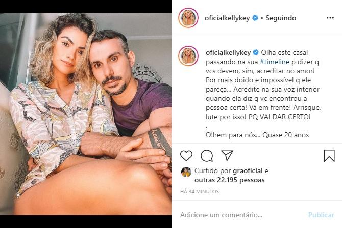 Kelly Key se declara para Mico Freitas no Dia dos Namorados