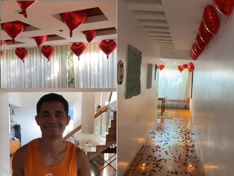 Marido de Lulu Santos surpreende o cantor ao preparar uma linda homenagem de Dia dos Namorados