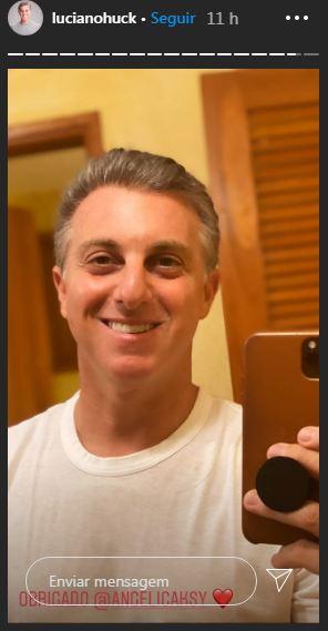 Luciano Huck se machuca ao cortar cabelo com Angélica