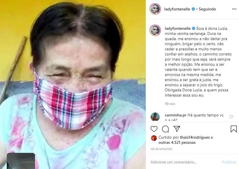 Antonia Fontenelle posta foto rara da mãe e faz agradecimento