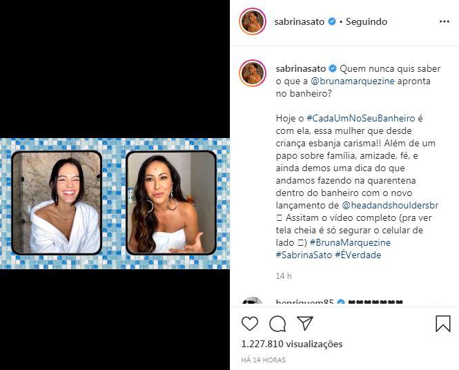 Bruna Marquezine fala sobre vida pessoal