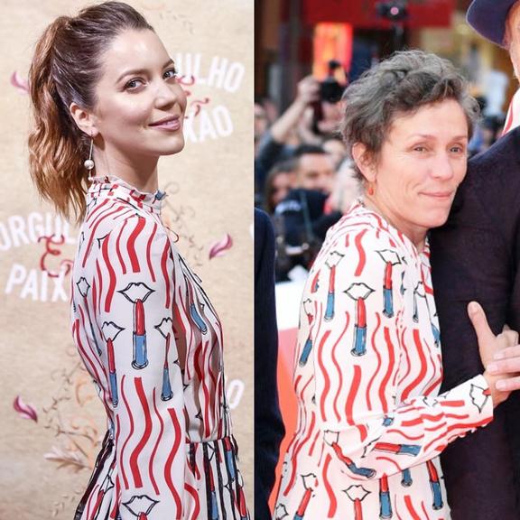 Nathalia Dill relembra vestido igual a atriz americana