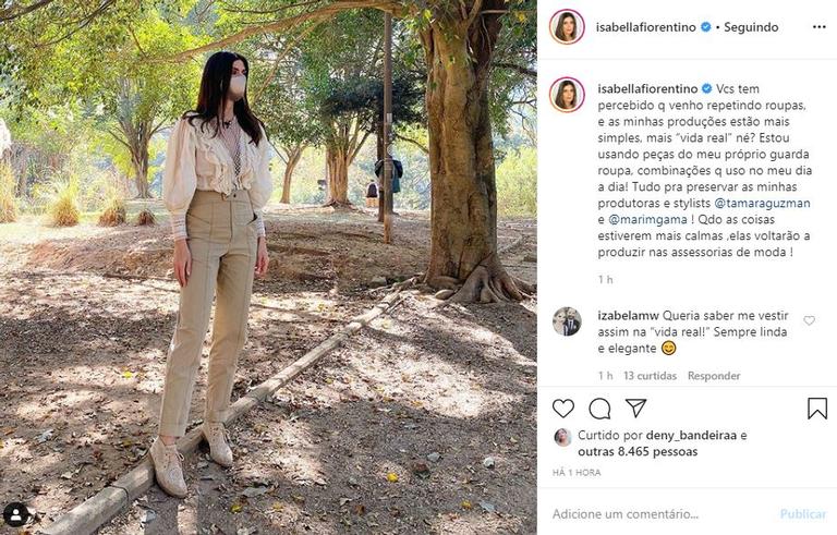 Isabella Fiorentino fala sobre a produção dos seus looks