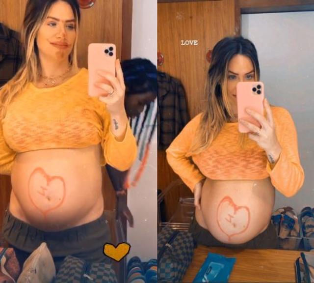 Giovanna Ewbank exibe o barrigão de 8 meses e encanta