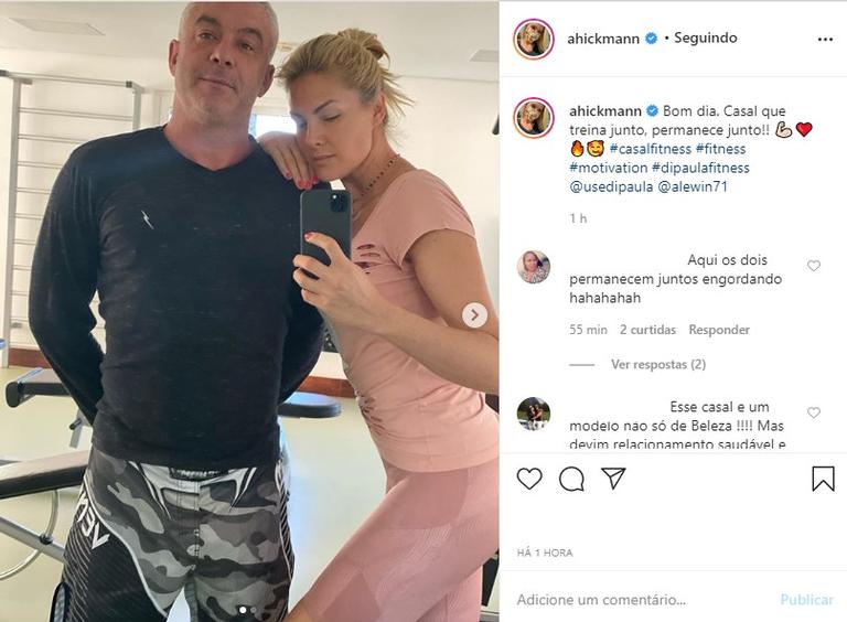 Ana Hickmann e o esposo