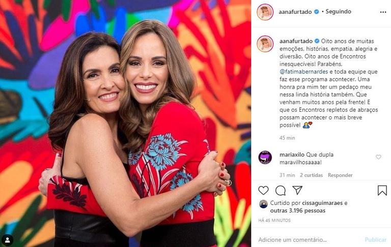 Ana Furtado comemora 8 anos do programa 'Encontro'