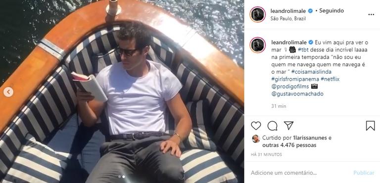 Leandro Lima arranca suspiros ao lembrar registros no mar