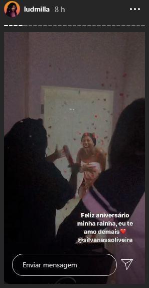 Ludmilla faz surpresa para a mãe em seu aniversário