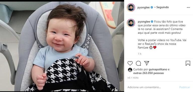 Pyong encanta a web com foto de Jake sorrindo