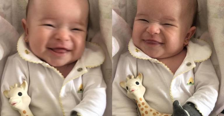 Dany Bananinha mostra a filha sorrindo e se declara