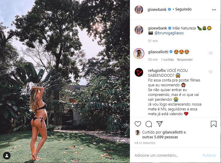 Giovanna Ewbank exibe barrigão em meio a natureza 